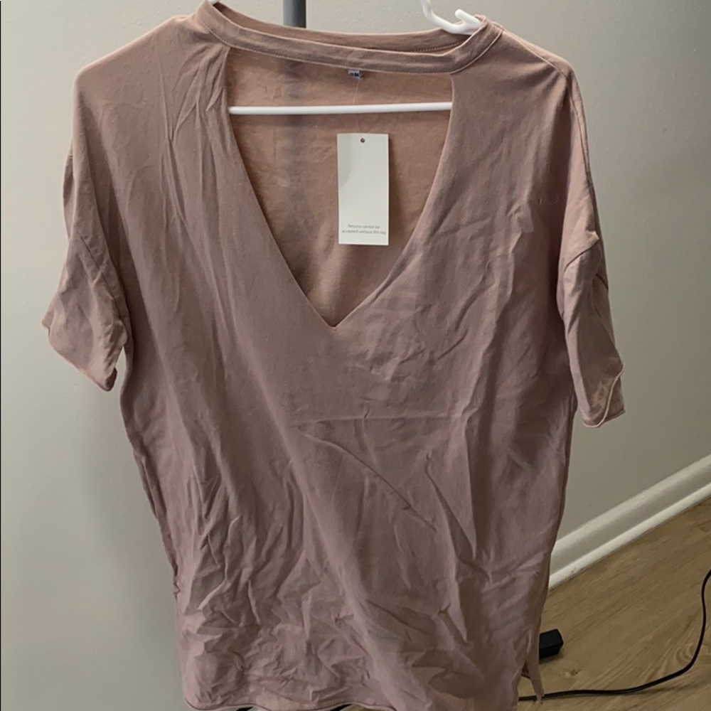V neck dress